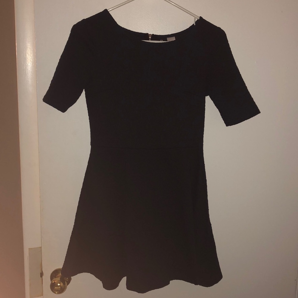 Divided navy dress